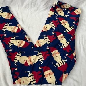 LuLaRoe Leggings, Santa Pattern
